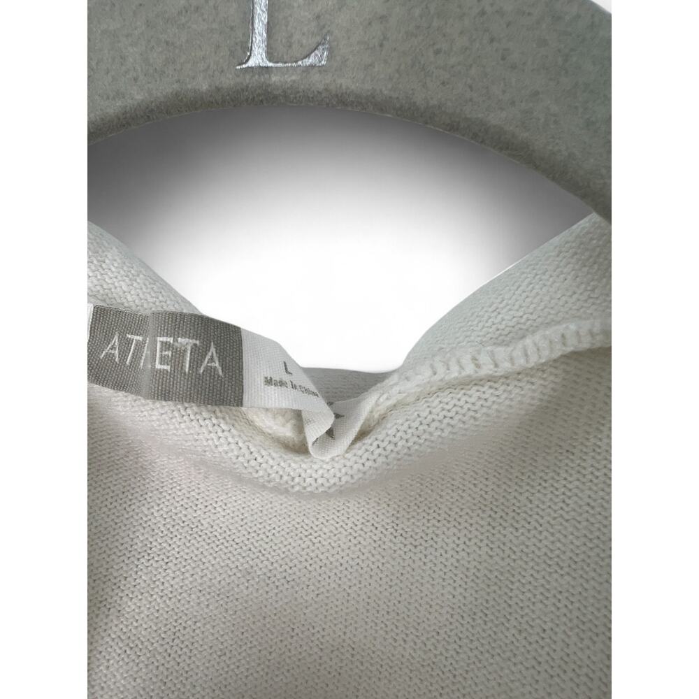 VINTAGE ATHLETA Y2K | M | Hoodie Knit Sweater Embroidered Pullover Tunic - Picture 3 of 6